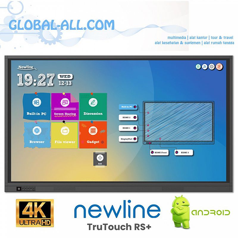NEWLINE TRUTOUCH 7519RS+ 75 INCH 4K WHITEBOARD INTERAKTIF PANEL