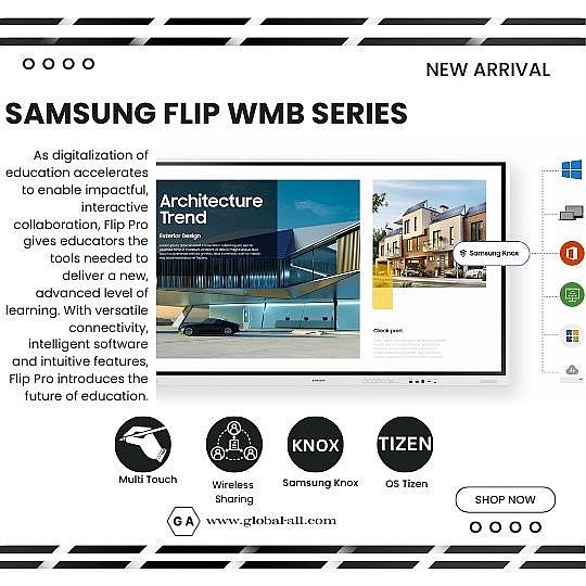 SAMSUNG FIP PRO WM85B 85 INCH INTERAKTIF FLAT PANEL