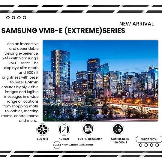 SAMSUNG VM55B-E 55 INCH 500 NITS 1.74MM BEZEL SIGNAGE - VIDEO WALL