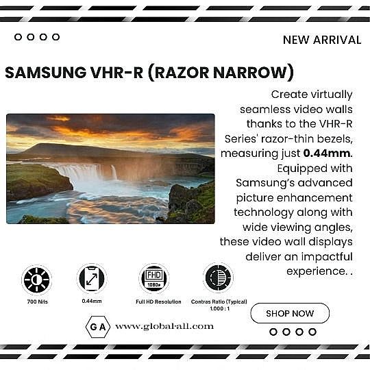 SAMSUNG VH55R-R 700 NITS 0.44MM BEZEL SIGNAGE-VIDEO WALL