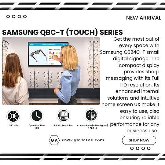 SAMSUNG QB24C-T 24 INCH TOUCH SCREEN SIGNAGE