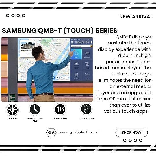 SAMSUNG QM43B-T 43 INCH TOUCH SCREEN SIGNAGE