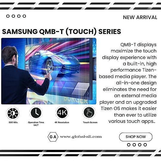 SAMSUNG QM55B-T 55 INCH TOUCH SCREEN SIGNAGE