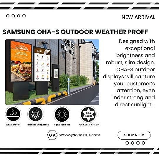 SAMSUNG OH55A-S 55 INCH SIGNAGE OUTDOOR WEATHER PROFF - OUTDOOR ANTI AIR