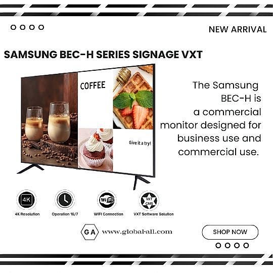 SAMSUNG BE55C-H 55 INCH SIGNAGE 4K VXT