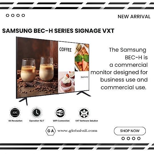 SAMSUNG BE75C-H 75 INCH SIGNAGE 4K VXT