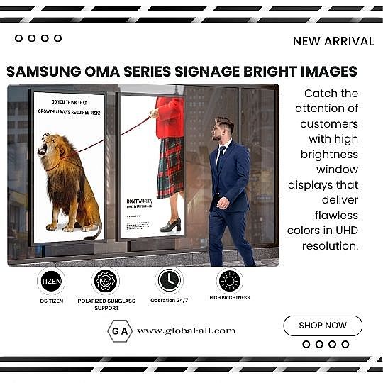 SAMSUNG OM75A 75 INCH SIGNAGE SEMI OUTDOOR GAMBAR CERAH DAN JELAS