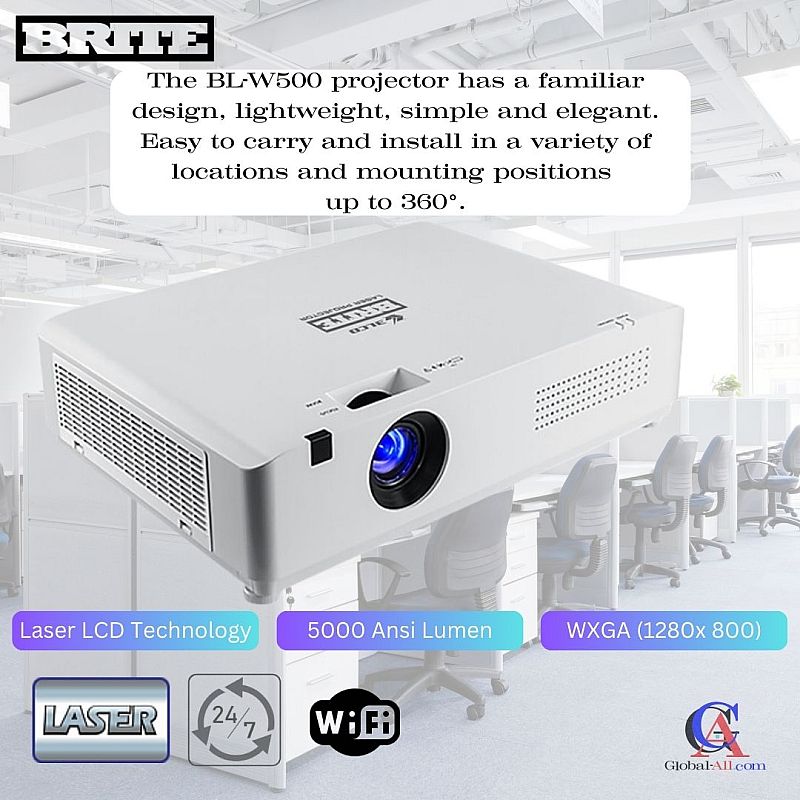 BRITE BL-W500 5000 ANSI WXGA LASER PROYEKTOR
