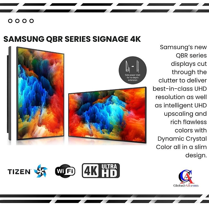 SAMSUNG QB65R 65 INCH 4K SIGNAGE