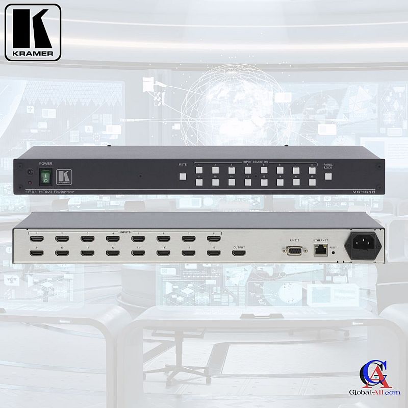 Kramer VS161H HDMI Switcher Penggabungan 16 input ke 1 output