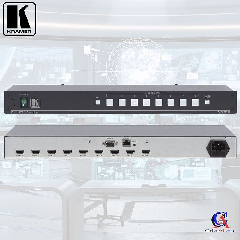 Kramer VS81H  Switcher Penggabungan 8 Input ke 1 Output 