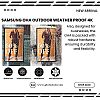 SAMSUNG OH75A 75 INCH 4K SIGNAGE OUTDOOR WEATHER PROFF - OUTDOOR ANTI AIR